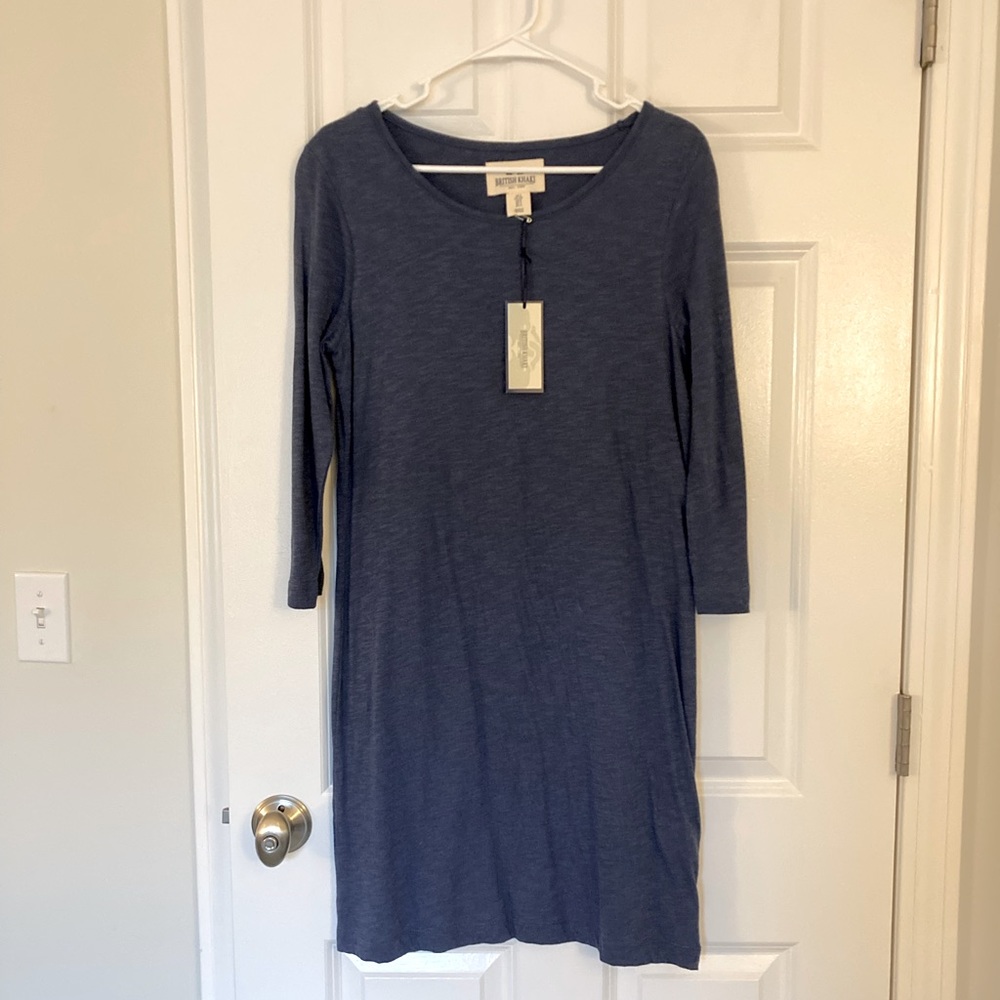 British Khaki brand cotton dress 3/4 sleeve